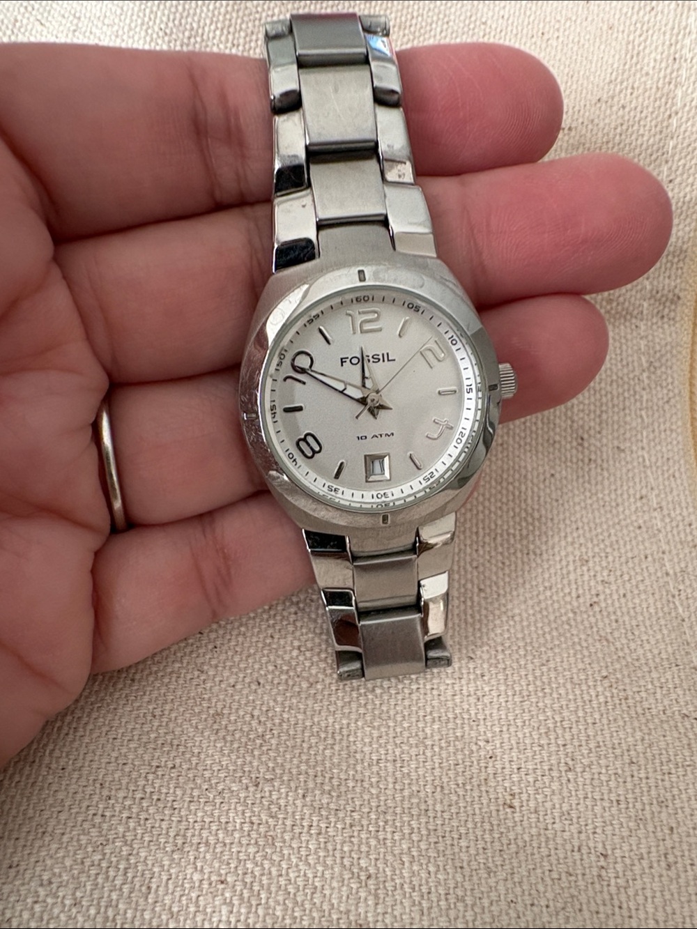 Women’s Fossil stainless steel watch